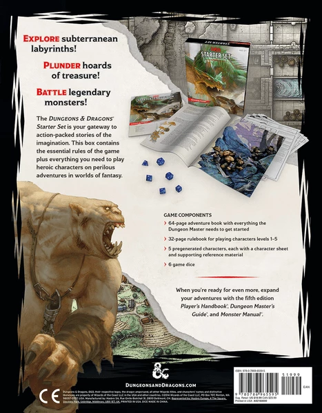 Promo β Wizards Of The Coast Dungeons & Dragons Starter Set (5th Edition) Roleplaying Games π 2 Wizards Of The Coast Dungeons & Dragons Starter Set (5th Edition) Roleplaying Games