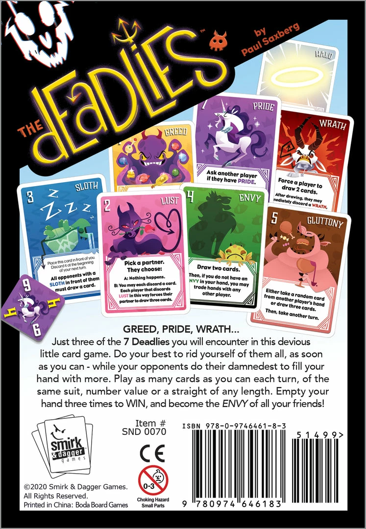 Discount π Smirk & Dagger Games Card Games The Deadlies β€οΈ 2 Smirk & Dagger Games Card Games The Deadlies