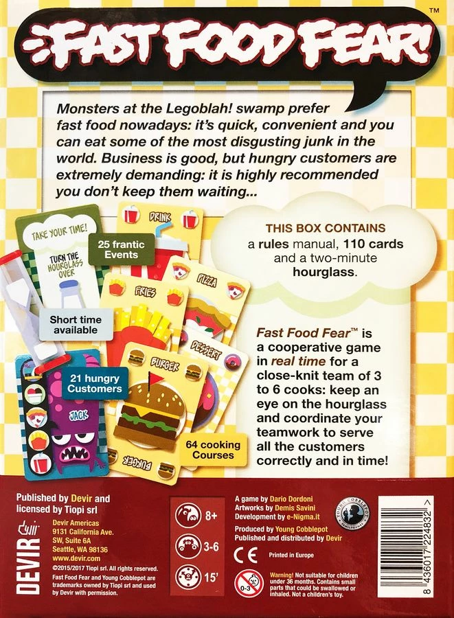 Best reviews of β¨ Devir Card Games Fast Food Fear π₯° 3 Devir Card Games Fast Food Fear