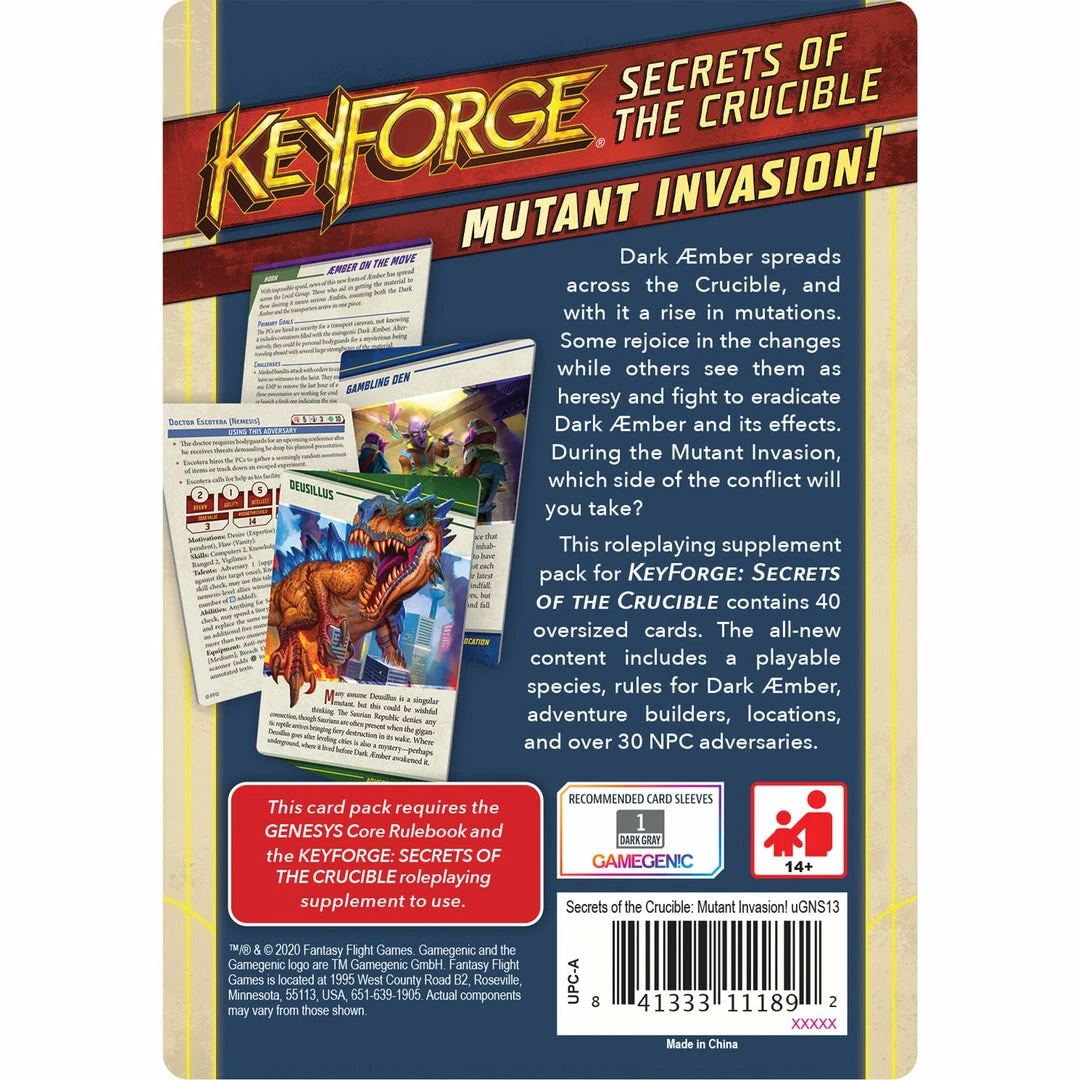 Best deal π Fantasy Flight Games Genesys Mutant Invasion Card Pack π€© 2 Fantasy Flight Games Genesys Mutant Invasion Card Pack