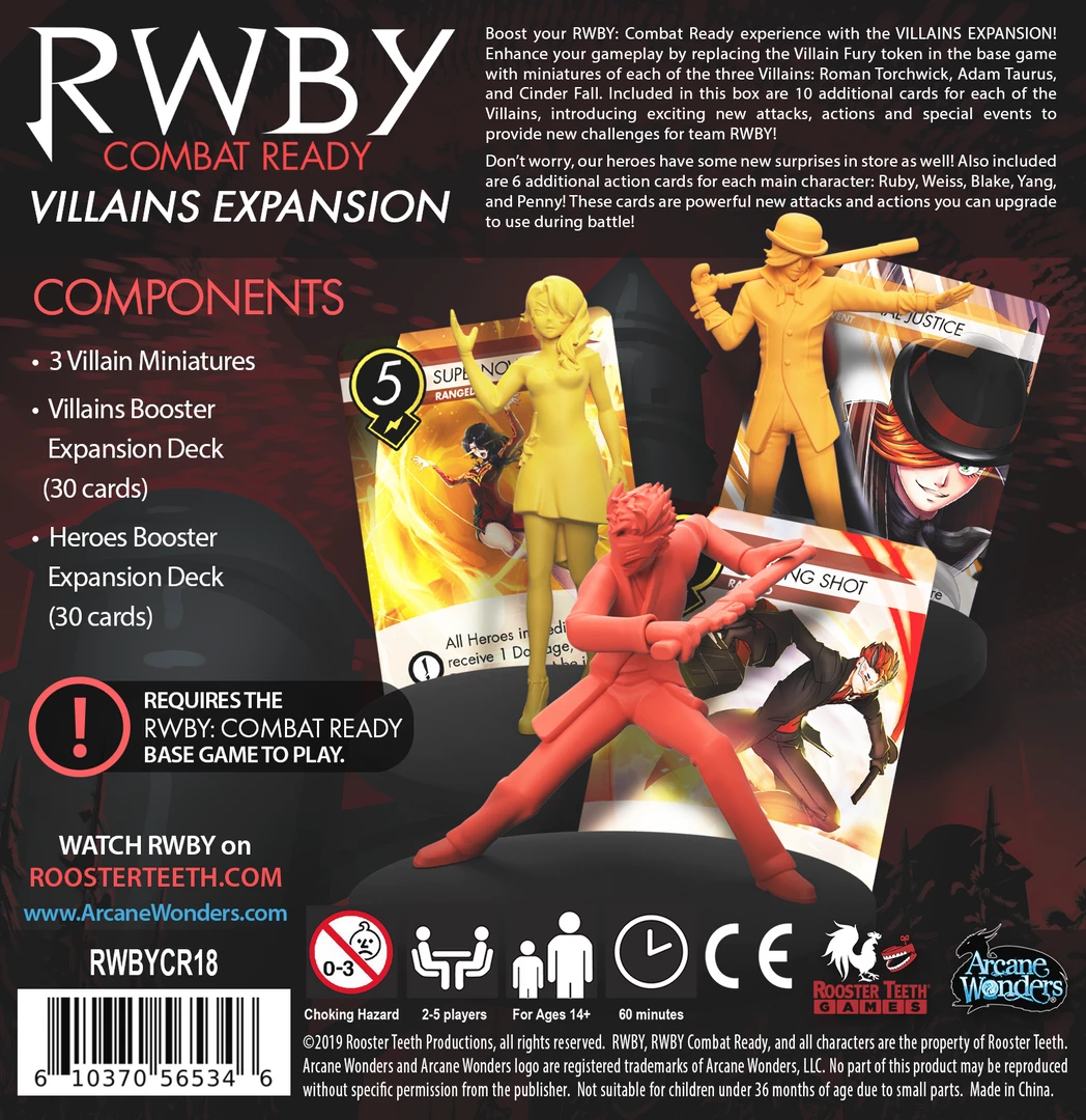 Cheap π Arcane Wonders RWBY Combat Ready Villains Expansion Strategy Games π 3 Arcane Wonders RWBY Combat Ready Villains Expansion Strategy Games